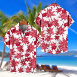 Wisconsin Badgers | Palm Tree Hawaiian Shirt FT30326