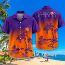 Clemson Tigers | Tropical Pocket Hawaiian Shirt FT18526