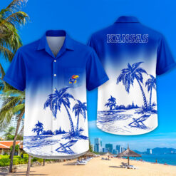 Kansas Jayhawks | Tropical Pocket Hawaiian Shirt FT18526