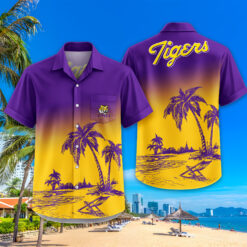 LSU TIGERS | Tropical Pocket Hawaiian Shirt FT18526