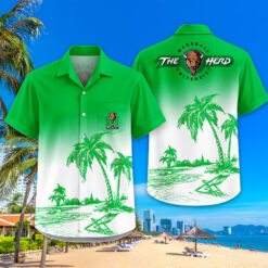 Marshall Thundering Herd | Tropical Pocket Hawaiian Shirt FT18526