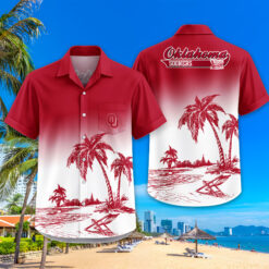 Oklahoma Sooners | Tropical Pocket Hawaiian Shirt FT18526