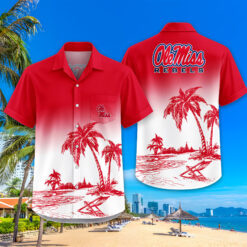 Ole Miss Rebels | Tropical Pocket Hawaiian Shirt FT18526