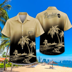 Purdue Boilermakers | Tropical Pocket Hawaiian Shirt FT18526
