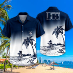 UConn Huskies | Tropical Pocket Hawaiian Shirt FT18526