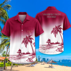 Virginia Tech Hokies | Tropical Pocket Hawaiian Shirt FT18526