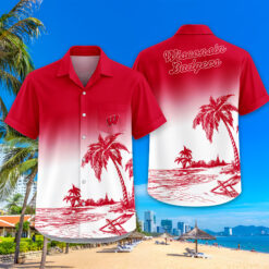 Wisconsin Badgers | Tropical Pocket Hawaiian Shirt FT18526