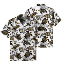 Army Black Knights - Summer Hawaiian Shirt Featuring Sea Turtles