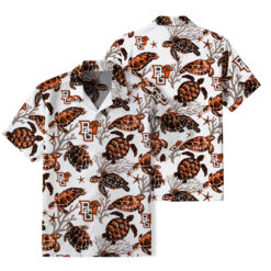 Bowling Green Falcons - Summer Hawaiian Shirt Featuring Sea Turtles