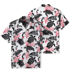 Cincinnati Bearcats - Summer Hawaiian Shirt Featuring Sea Turtles