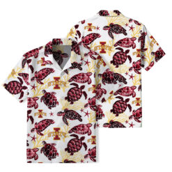 Iowa State Cyclones - Summer Hawaiian Shirt Featuring Sea Turtles
