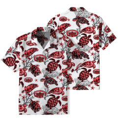 Jacksonville State Gamecocks - Summer Hawaiian Shirt Featuring Sea Turtles