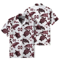 Mississippi State Bulldogs - Summer Hawaiian Shirt Featuring Sea Turtles