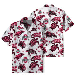 Ohio State Buckeyes - Summer Hawaiian Shirt Featuring Sea Turtles