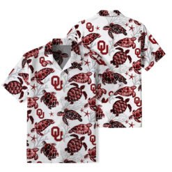Oklahoma Sooners - Summer Hawaiian Shirt Featuring Sea Turtles