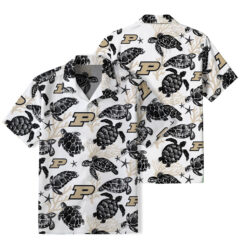 Purdue Boilermakers - Summer Hawaiian Shirt Featuring Sea Turtles