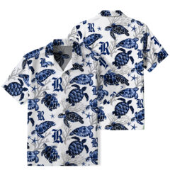 Rice Owls - Summer Hawaiian Shirt Featuring Sea Turtles