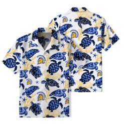 San Jose State - Summer Hawaiian Shirt Featuring Sea Turtles