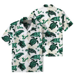 South Florida - Summer Hawaiian Shirt Featuring Sea Turtles