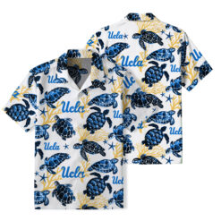 UCLA Bruins - Summer Hawaiian Shirt Featuring Sea Turtles
