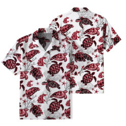 Washington State Cougars - Summer Hawaiian Shirt Featuring Sea Turtles
