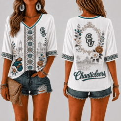 Coastal Carolina Chanticleers Women’s Floral V-Neck Shirt