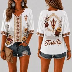 Arizona State Sun Devils Women’s Floral V-Neck Shirt
