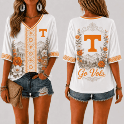 Tennessee Volunteers Women’s Floral V-Neck Shirt
