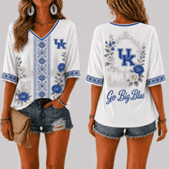 Kentucky Wildcats Women’s Floral V-Neck Shirt