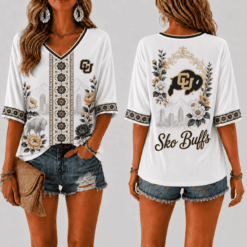 Colorado Buffaloes Women’s Floral V-Neck Shirt