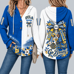 UCLA Bruins Waffle Knit Football Fan Hoodie