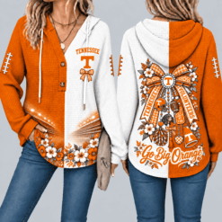 Tennessee Volunteers Waffle Knit Football Fan Hoodie