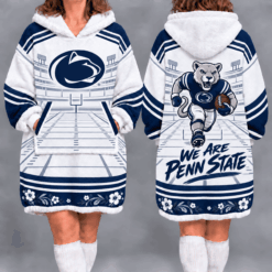 Penn State Nittany Lions Fan Women’s Oversized Sherpa Blanket Hoodie