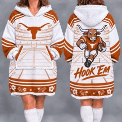 Texas Longhorns Fan Women’s Oversized Sherpa Blanket Hoodie