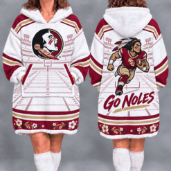 Florida State Seminoles Fan Women’s Oversized Sherpa Blanket Hoodie