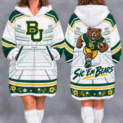 Baylor Bears Fan Women’s Oversized Sherpa Blanket Hoodie