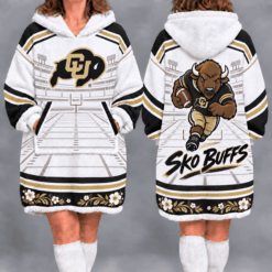 Colorado Buffaloes Fan Women’s Oversized Sherpa Blanket Hoodie