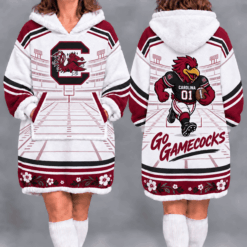South Carolina Gamecocks Fan Women’s Oversized Sherpa Blanket Hoodie