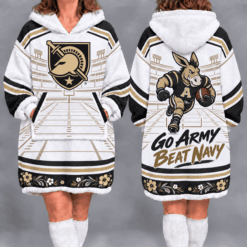 Army Black Knights Fan Women’s Oversized Sherpa Blanket Hoodie