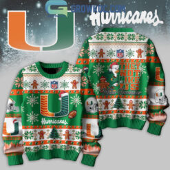 Miami Hurricanes - They Not Like Us Ugly Christmas Sweater FT21926